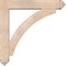 Ekena Millwork Thorton Arts and Crafts Smooth Bracket w/ Offset Brace, Douglas Fir, 7 1/2"W x 42"D x 42"H BKT0806X42X42THR03SDF - alternate 2